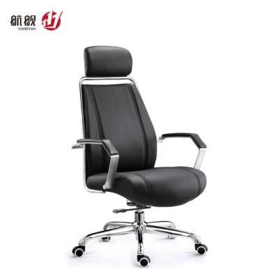 Simple Design High Back Executive Boss Manager Swivel Leather Office Chair