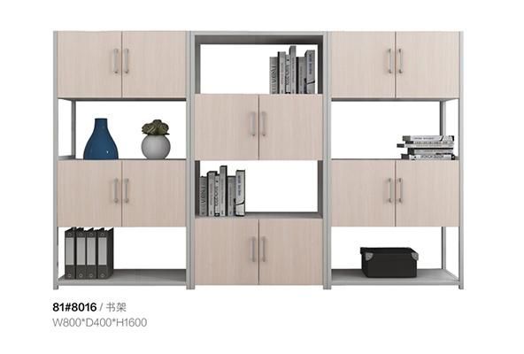 Elegant Light Oak Color Office Partition 4 Seats Staff Work Station