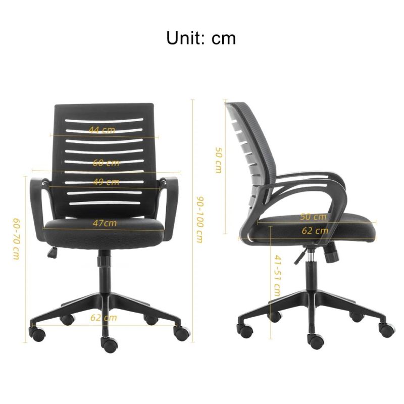 Black Ergonomic Office Mesh Chair Ergonomically Designed Office Furniture Swivel Office Chairs