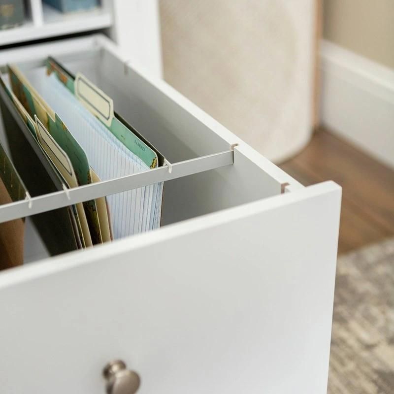 48-Inch White Computer Storage Desk with Keyboard Drawer