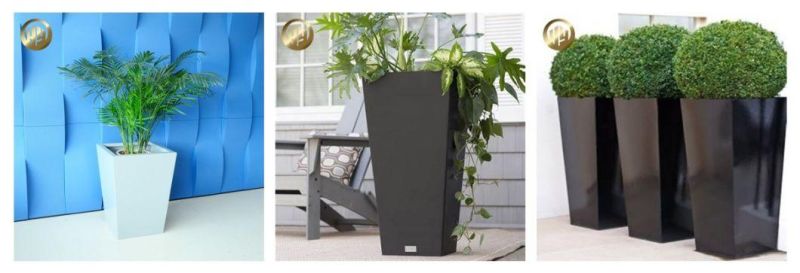 Tapered Simple Corten Steel Metal Rusty Garden Decoration Planter