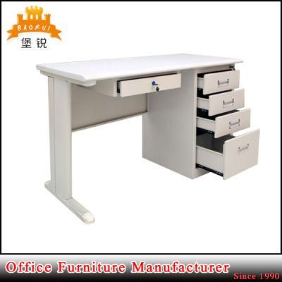 Metal Desk Office Computer Table with Pedestal