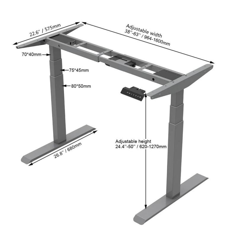 Wholesale Market Electric Height Adjustable Sit Stand Table Smart Stand up Computer Desk Workstation Office Home Furniture Dual Motor Automatic Standing Desk