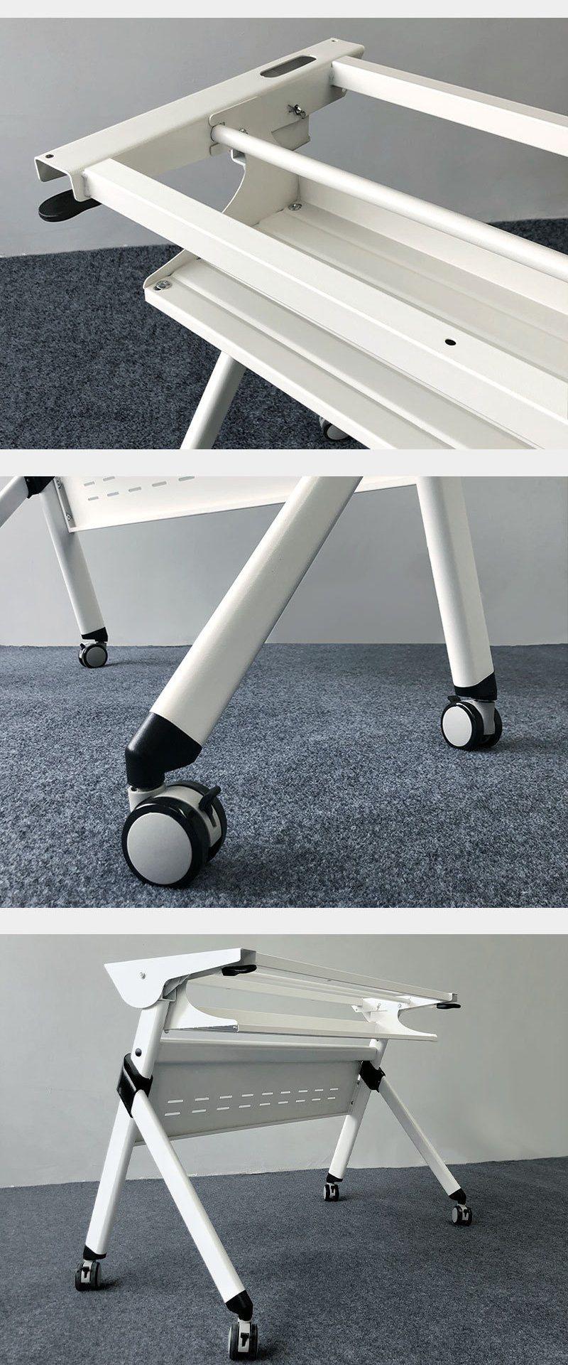 New Design on Sale Desk with Wheels Office Furniture Training Folding Study Desk Adjustable Desk Office Desk