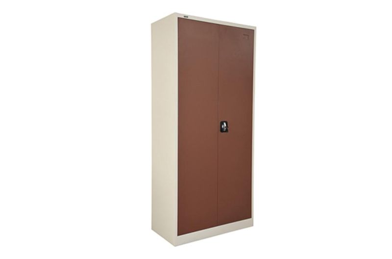 Customized Knock Down Double Door Steel Wardrobe with Locker