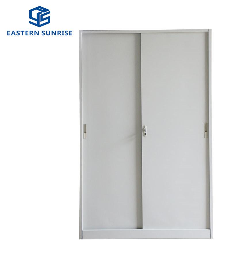 Full Height Metal Office Cupboard with Sliding Steel Door