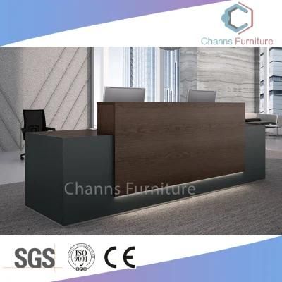 LED Style Office Table Wood Reception Desk