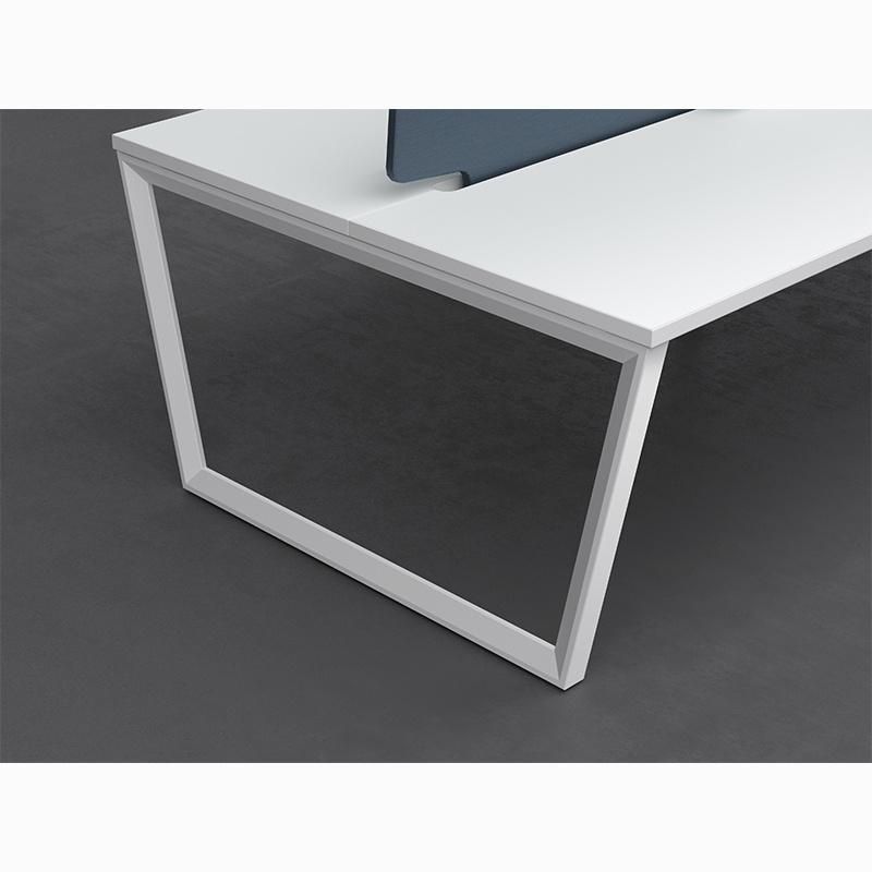 High Quality Modern White Office Computer Desk Six Seat Office Workststions