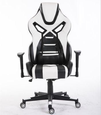 White Reclining Office Silla Gamer Desk Chair with Armrest