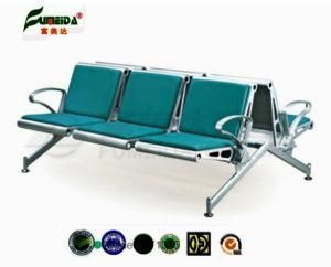 Steel Airport Beach Chair Stainless Steel Metal Waiting Chair 3 Seater