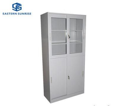 Large Filing Office Cabinet Four Door Steel Cupboard Metal Storage Cabinet