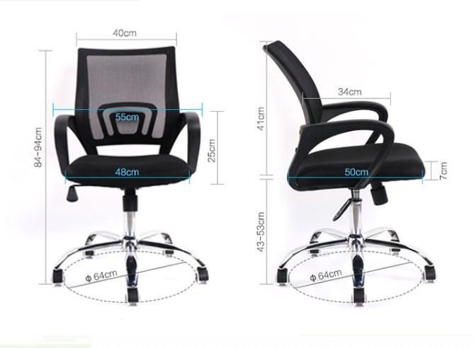 Ebunge Swivel Black MID-Back Mesh Office Chair Computer Desk Chair