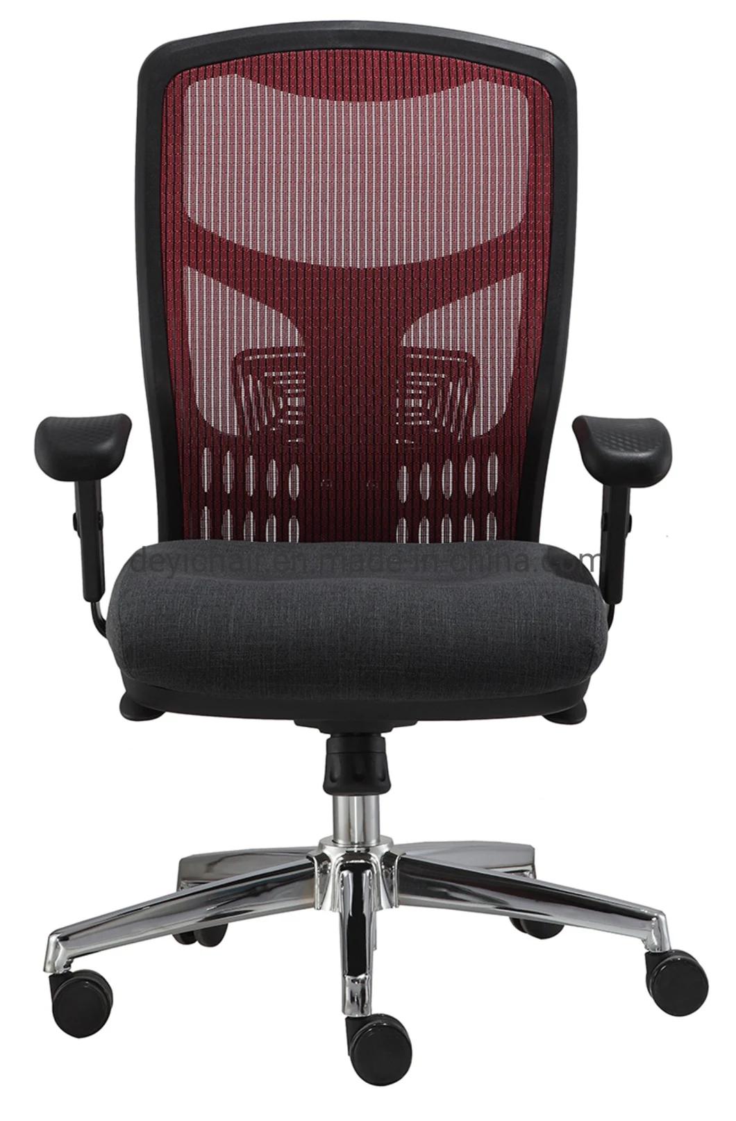 Synchronized Functional Mechanism Chrome Base with Nylon Caster Fabric Back&Seat Executive Computer Office Chair