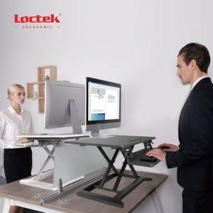 Loctek Mt105L Large Stepless Sit-Stand Height Adjustable Workstation with Groove