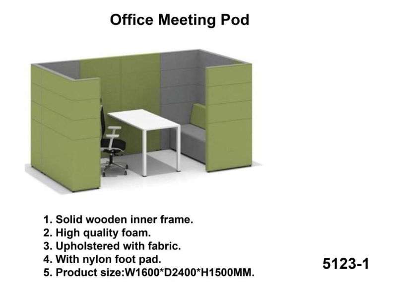 Luxury Office Public Furniture Meeting Booth Meeting Pod for Office Commercial Area