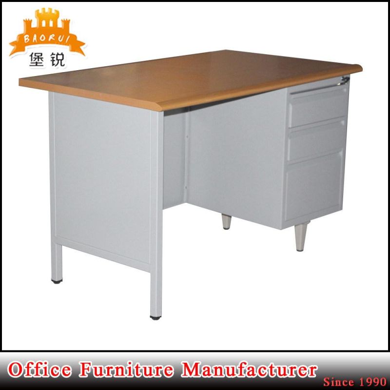 Modern School Office Staff Furniture Metal Desk with 3 Drawers