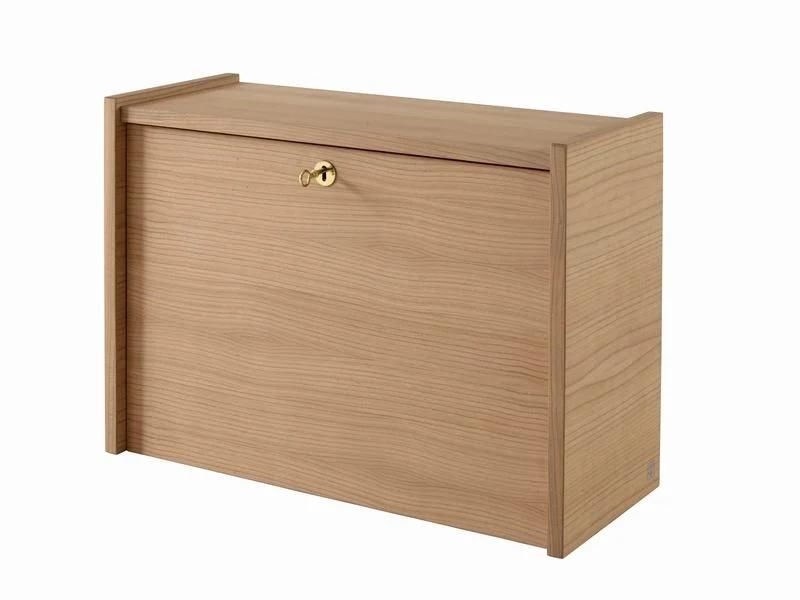 Saving Space, Simple Wood Computer Desk with Door for Home