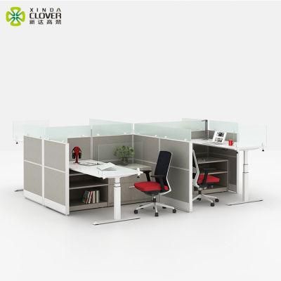 Furniture Design Open Space Partitions Modular Solo Modern Fixed Office Partition for Four Parsen