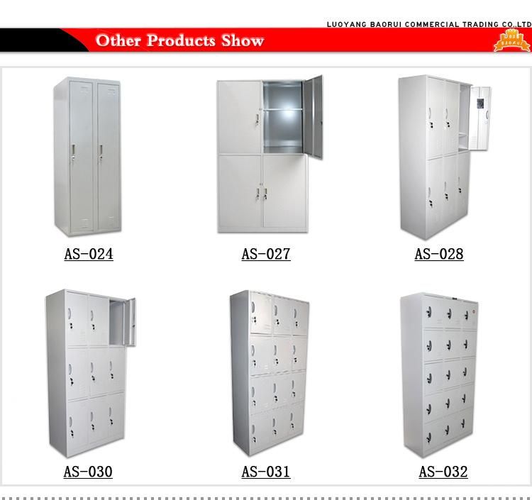 Factory Cheap Price Office Two Swing Door Steel Wardrobe Cupboard