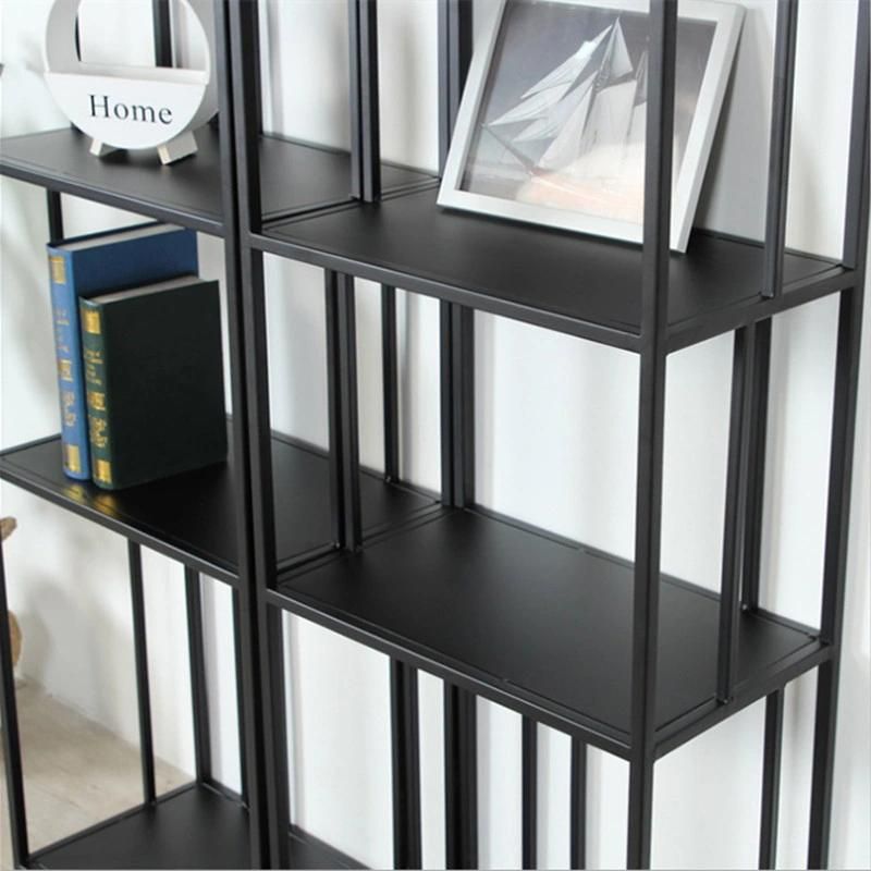 Living Room Simple Wrought Iron Floor Storage Shelf 0595