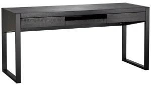 Wooden UV Black /Black &amp; High Gloss Khaki Computer Desk with Two Drawers (I&D-N70401)