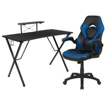 Chair Set Desk Computer &amp; with Cup Holder Headphone Hook and Monitor Stand