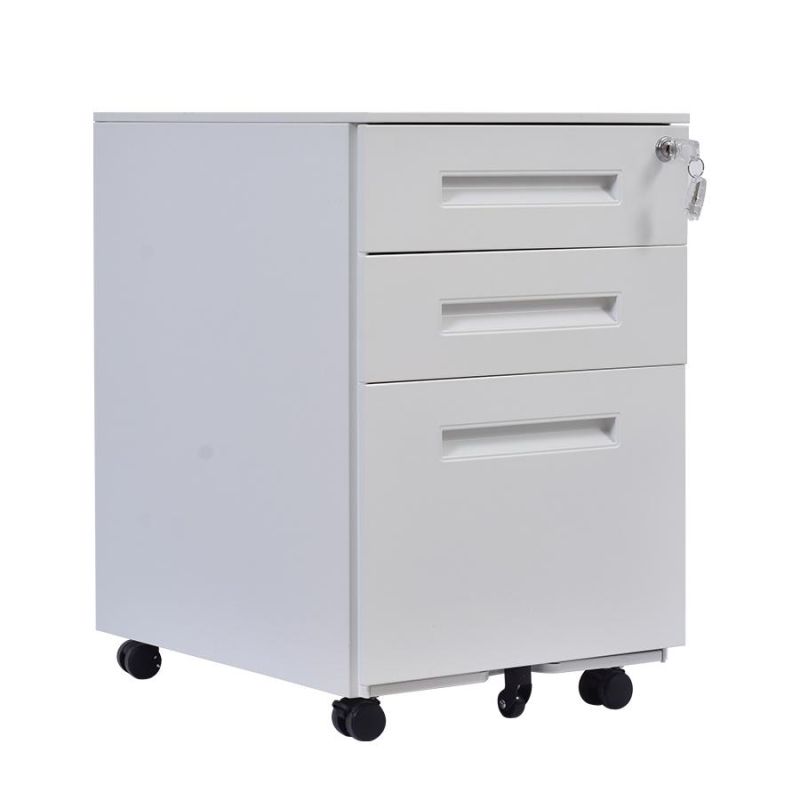 All Steel Construction 3 Drawer Cabinet with Lock in Chinese