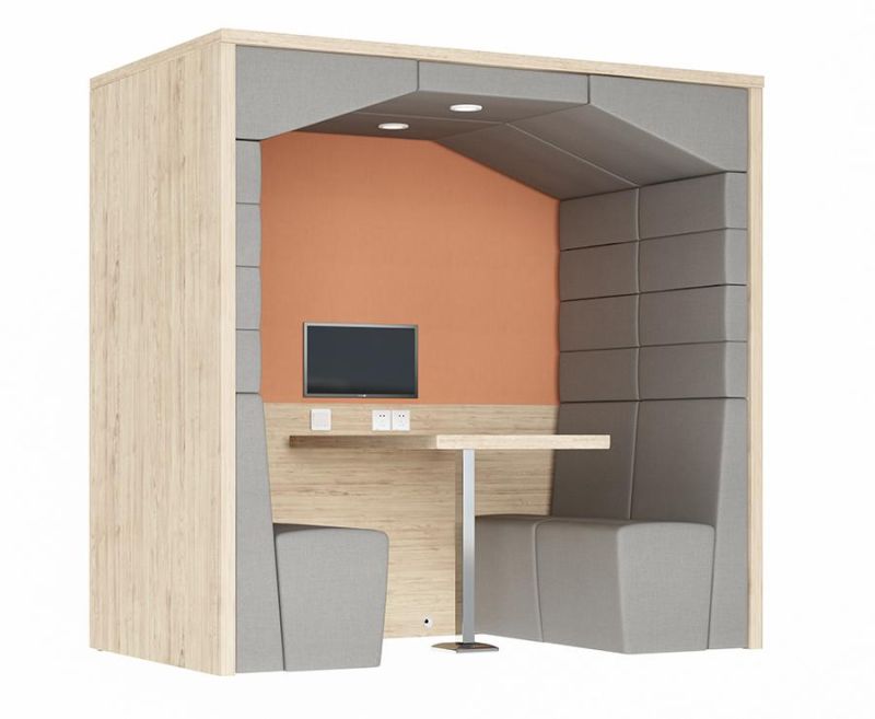 Wooden Type Open Pods for Privacy Meeting