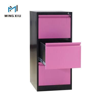 High Quality Office Basic Equipment 3 Drawer Mobile Metal Pedestal for File Storage Cabinet