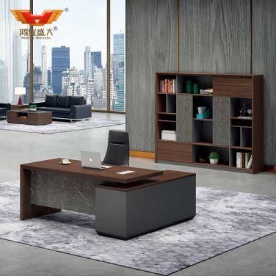 Luxury Modern Wooden Panel L Shape Office Furniture Executive Desk Office Table