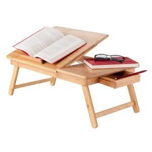 Bamboo Laptop Desk Adjustable Portable Breakfast Serving Bed Tray Multifunctional Table Bamboo Laptop Stands
