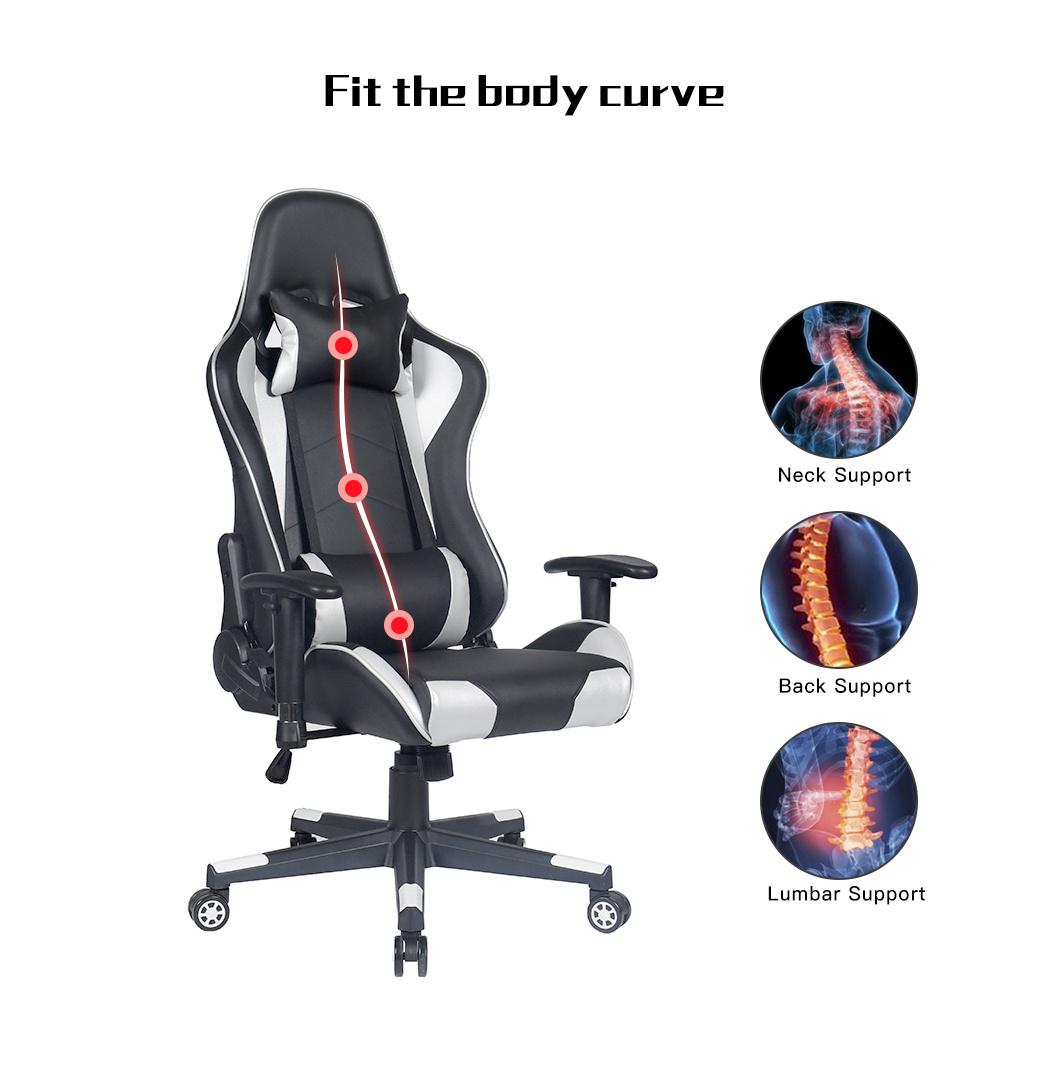 Racer Sport Gaming Chair with Lumbar Support Furniture Red Gamer Chair