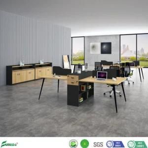 Professional Open Wooden Top Cabinet Call Center Office Furniture Cubical Workstation (AP1859-4)