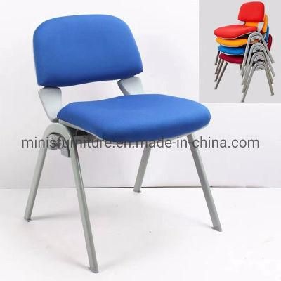 (M-OC216) School Office Meeting Furniture Blue Fabric Folding Training Chair