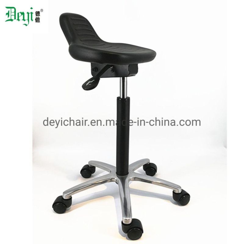 Aluminum Base Nylon Castor Class 4 Gas Lift 2 Lever Tilting Mechanism Mould PU Seat Separate Package Chair