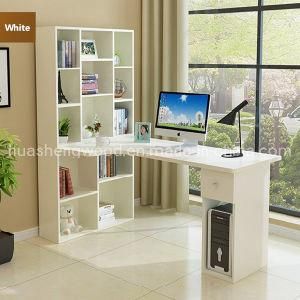 Modern L-Shaped Corner Wooden Computer Desk &amp; Office Study Workstation