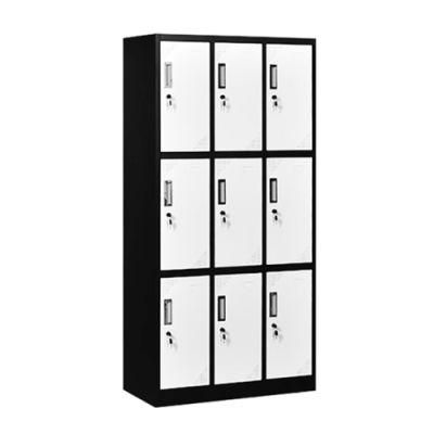 9 Doors Steel Work Storage Cabinet Middle School Locker