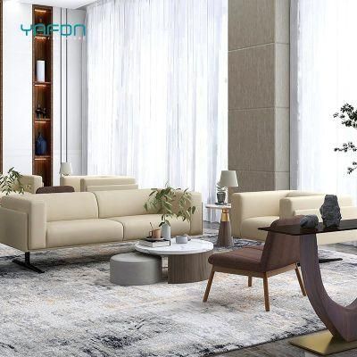 North American Traditional Style Office Furniture Leather Small Upholstery Sofa