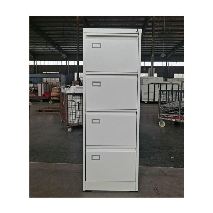 Fas-001-4D Metal Office Storage Furniture 4 Drawers Vertical Steel Filing Cabinet