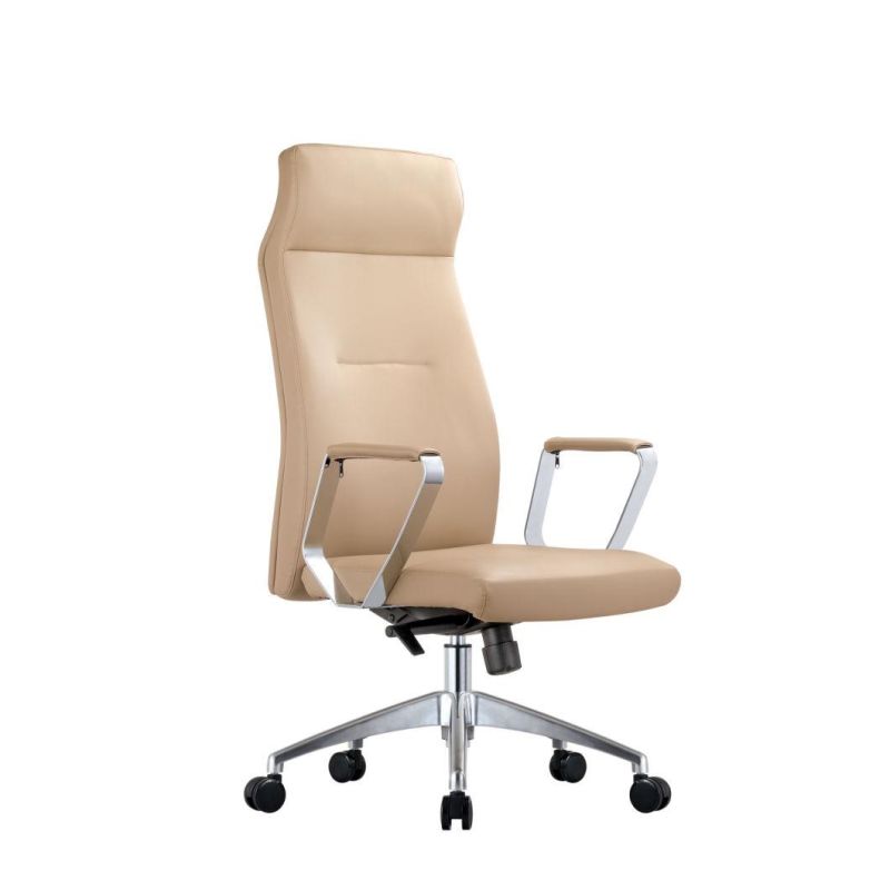 Adjustable Ergonomic Half Leather Manager Tilting Swivel Home Office Executive Office Chair