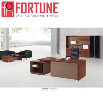 Unique Design MFC Office Executive Desk with Mobile Pedestal (FOH-AM2609)