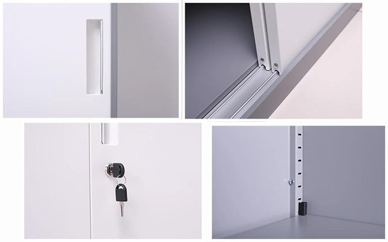 Modern Office Tambour Cabinet with Roller Shutter Door