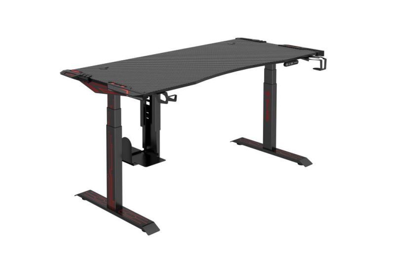 Low Noise 1250n Load Capacity Standing Jufeng-Series Gaming Desk with High Quality