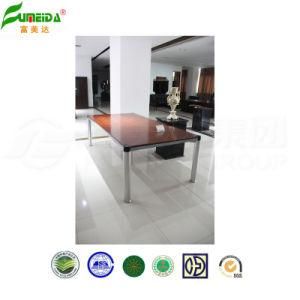 MDF Wood Veneer Metal Frame Confenrence Table