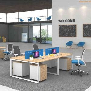 Xrh Modern Melamine 4 Seaters Office Workstation Office Staff Table