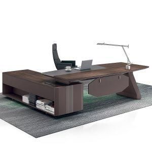 Modern L Shaped HDF Executive Manager Furniture Office Desk