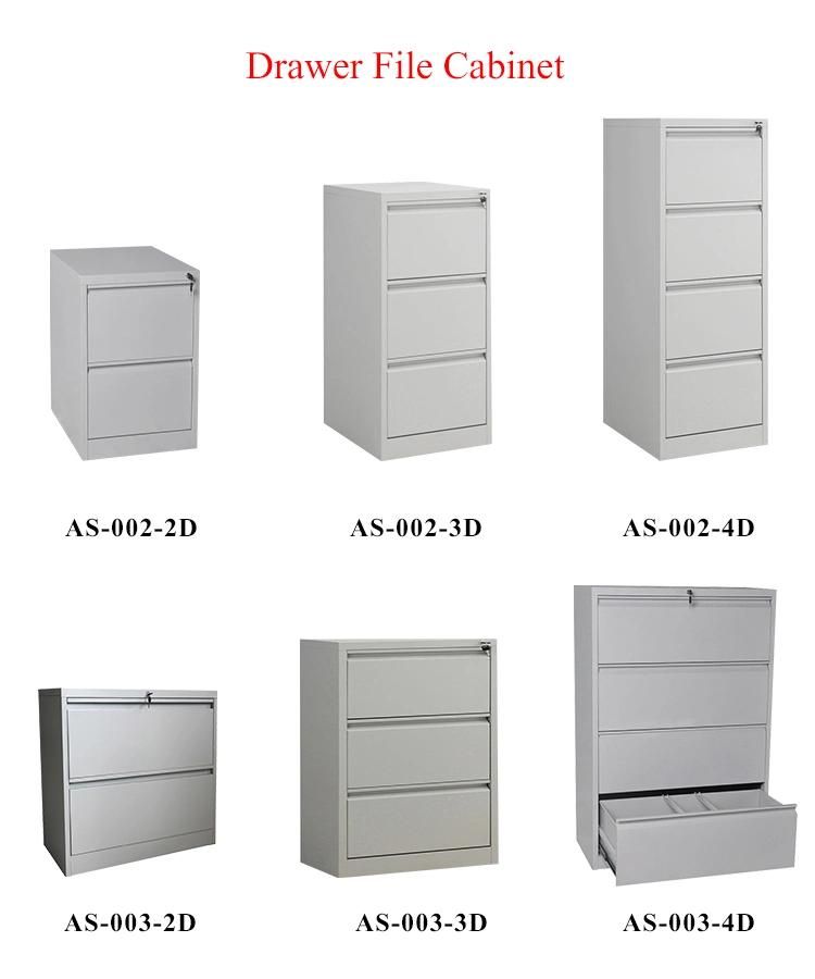 Office Metal Furniture 4 Drawer Vertical Steel Storage Filing Cabinet