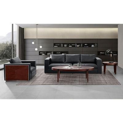 Half Leather Executive Office Sofa for Boss Room