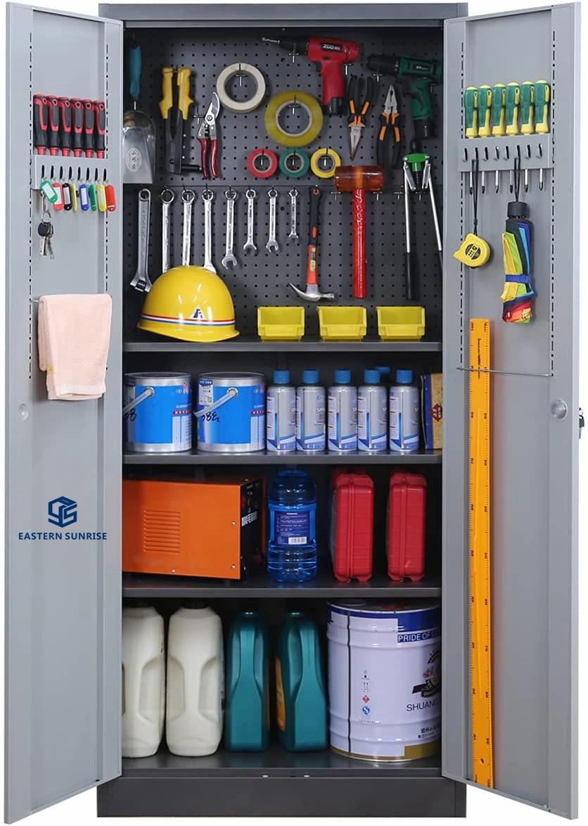 Workshop/Garage Use Metal Tool Storage Door Cabinet