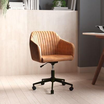 Retro Vintage PU Leather Home Furniture Computer Adjustable Office Chairs